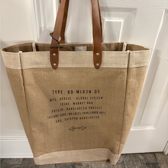 MAGNOLIA Market TOTE BAG SHOPPER Caravan Jute Canvas JoAnna Gaines TX Original - Picture 2 of 2